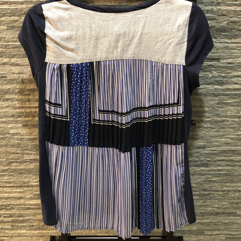 Anthropologie Brand Pleated Tee